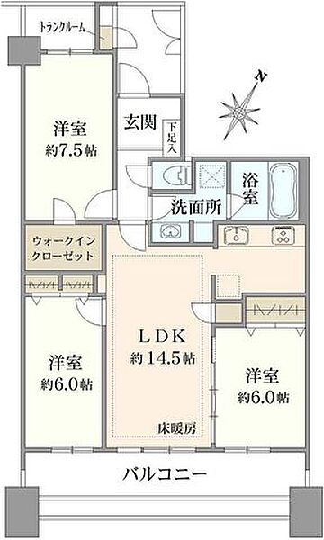 間取りを拡大表示