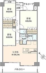 間取図画像 3LDK