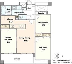 間取図画像 2SLDK