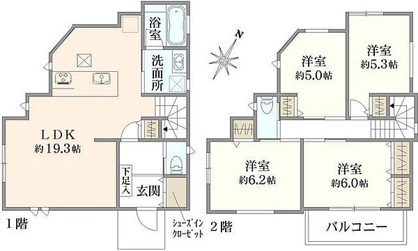 間取りを拡大表示