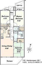 間取図画像 3LDK