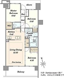 間取図画像 3LDK