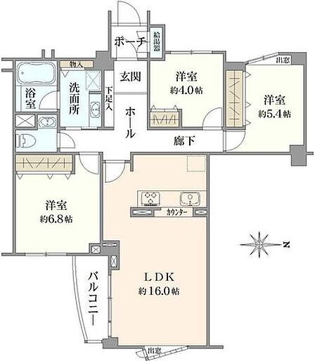 3LDK 間取り