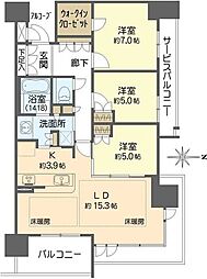 間取図画像 3LDK