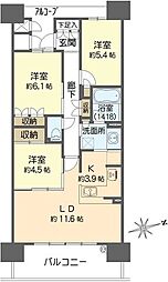 間取図画像 3LDK