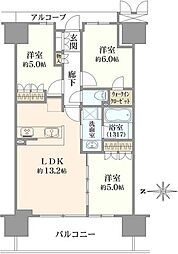 プレディア平野ザ・レジデンス 3LDKの間取図画像