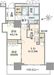 間取図画像 2LDK