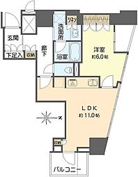間取図画像 1LDK