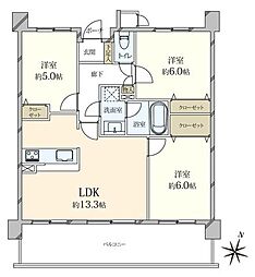 間取図画像 3LDK