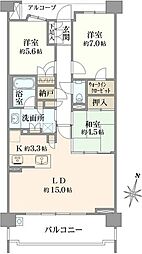 プラウド八事テラス 3LDKの間取図画像