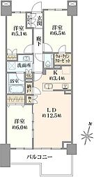 プラウド瑞穂陽明テラス 3LDKの間取図画像