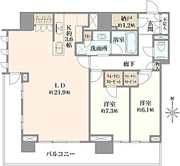 間取図画像 2LDK