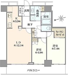 間取図画像 2LDK