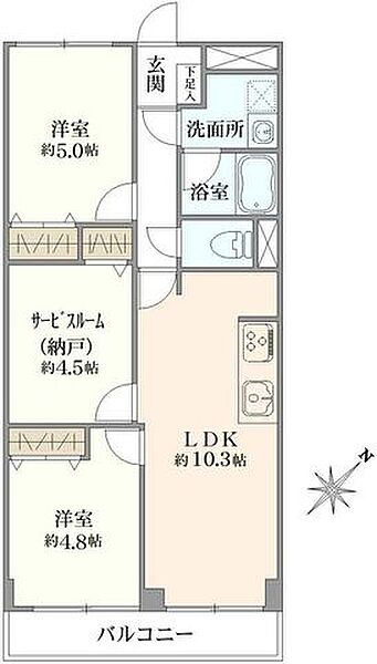 間取りを拡大表示