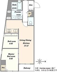 間取図画像 2LDK