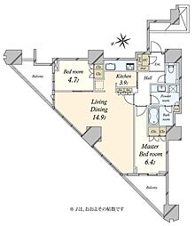 間取図画像 2LDK