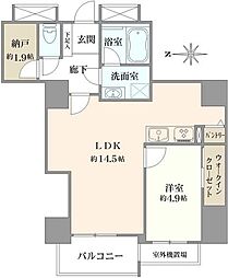 パークシティ杉並セントラルタワー 1SLDKの間取図画像