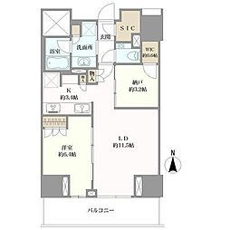 ザ・パークハウス三田タワー 1SLDKの間取図画像