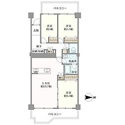 間取図画像 3LDK