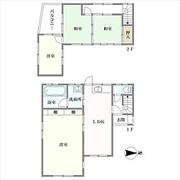 JR中央本線 国分寺駅 徒歩10分 4LDKの間取り