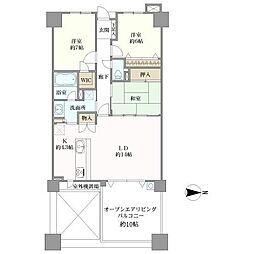レイディアントシティ本郷台 3LDKの間取図画像
