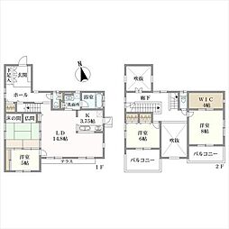 京成松戸線 滝不動駅 徒歩13分 4LDKの間取り