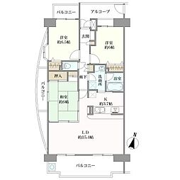 レインボー第二尾張瀬戸 3LDKの間取り