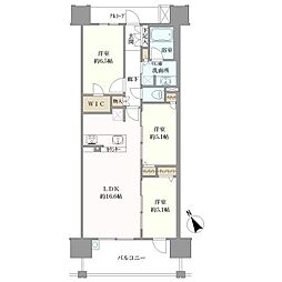 プレサンスロジェ知多半田 3LDKの間取り