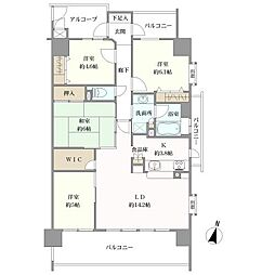 バンベール鶴見通 4LDKの間取図画像