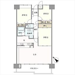 ライオンズマンション金剛 3LDKの間取図画像