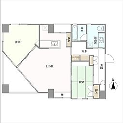 初音館 2LDKの間取図画像