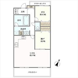 本山南パークマンション 1SLDKの間取図画像