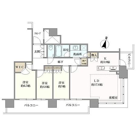 3LDK 間取り