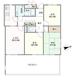 間取図画像 3LDK
