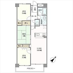 ロイヤル菅田 3LDKの間取り