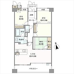 グランドヒルズ和合 3LDKの間取図画像