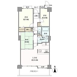フォーラムシティビル 3LDKの間取図画像