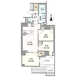 オープンレジデンシア目白avenue 2SLDKの間取り