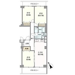 ネオコーポ戸塚舞岡 3LDKの間取図画像