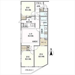 ロワール市ケ尾 3LDKの間取図画像