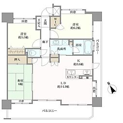 フローレンス平野町 3LDKの間取図画像