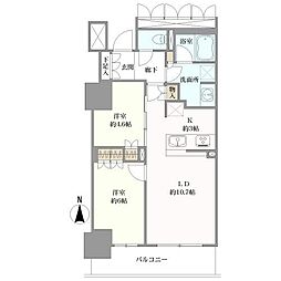 プレミストタワー靱本町の間取図画像