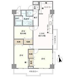 ウェルフェアグリーン南砂 3LDKの間取図画像