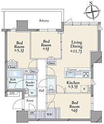 間取図画像 3LDK