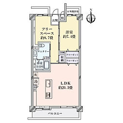 間取図画像 1LDK