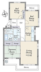 間取図画像 3LDK