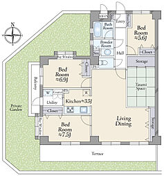 ライオンズマンション保谷 3LDKの間取図画像
