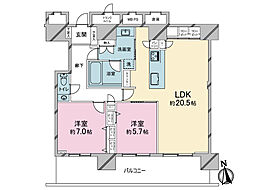 間取図画像 2LDK