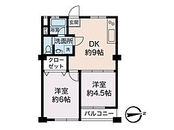 間取図画像 2DK