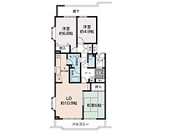 間取図画像 3LDK